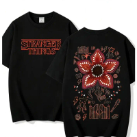 (COD) Limited-time new product promotion! Hot selling item! Stranger Things printed T-shirt, 100% co