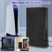 For PS5 Slim Console Dust Cover Dust-Proof Anti-scratch Case Disc Edition Console Protector Waterproof Cover for Playstation 5