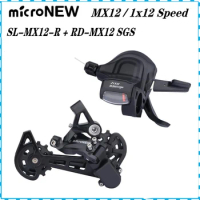 MicroNEW MX12 12 Speed Shifter Lever MTB 12V Rear Derailleur Mountain Bike 1x12S Groupset Compat Shimano DEORE M6100 M7100 M8100
