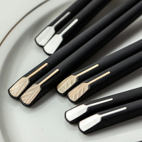 家用高檔合金筷子個性防滑筷子耐高溫創意網紅筷家用快子一人一筷
