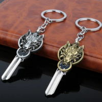 Final Fantasy Cloud Strife Wolf Key Pendants Key Chains Game Jewelry Keyring Charms Key Holder