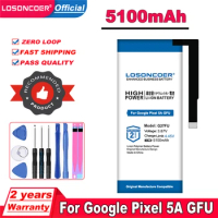 LOSONCOER 5100mAh G27FU Battery For Google Pixel 5A GFU Mobile Phone Battery +Free tools