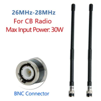 2 PCS CB Antenna 26MHz-27Mhz BNC Connector Compatible with Cobra Midland Uniden Maxon Radio Shack Portable Handheld CB Radio