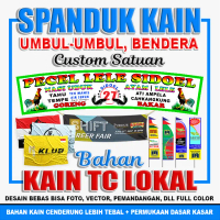 Cetak Print Spanduk Kain TC Lokal Satuan | Spanduk Pecel Lele | Warung Makan