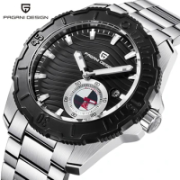 Original PAGANI DESIGN Fashion Mechanical Men Watch Automatic Luxury Brand Stainless Steel Sport Waterproof Stopwatch Wristwatch