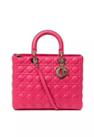 DIOR Pre-Loved Large Lady Dior Zip