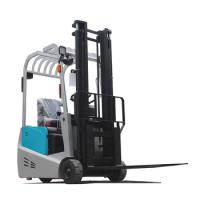 electrically operated forklift 1.2ton 1.5T 3 wheel electric counter balance fb12a three-wheel