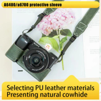 Handmade for Sony A6400 Protective Case A6700 Camera Cover Base Camera Bag Pu Leather Case Accessories