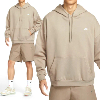 【NIKE 耐吉】Club FT Oversized Po H 男款 卡其色 運動 休閒 寬鬆 毛圈 長袖 HJ1817-247