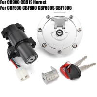 Ignition Switch Lock Key Fuel Cover Lockset For Honda CBF500 CBF600 CBF600S CBF1000 CB900 CB919 Hornet CBF 500 600 1000 CB 900
