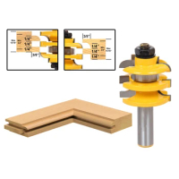 1pcs Stacked Rail &amp; Stile Router Bit - 1/2" Shank wooden cutter Shimming Instructions