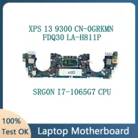 Mainboard GRKMN 0GRKMN CN-0GRKMN W/SRG0N I7-1065G7 CPU For DELL XPS 13 9300 Laptop Motherboard FDQ30 LA-H811P 100%Full Tested OK