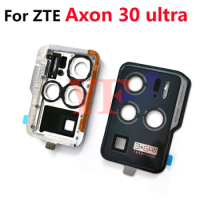 For ZTE Axon 30 Ultra Rear Back Camera Glass Lens Cover Frame With Ahesive Sticker Replacement Parts