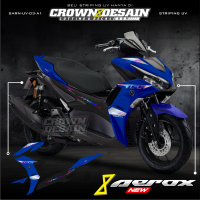 Striping UV Aerox New 155 Tahun 2020 Stiker Lis Striping Motor AEROX New 2020 NVX Connected Rainbow 