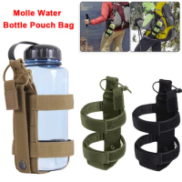 Tactical Molle Water Bottle Pouch Bag Outdoor Travel Camping Hiking Cycling Water Bottle Holder Adjustable Kettle Carrier Bag