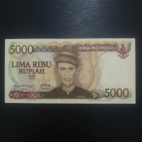 Uang Kuno 5000 Rupiah Teuku Umar 1986 Gress
