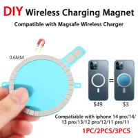 DIY Wireless Charging Magnet For Apple Iphone 14 Plus 13 12 Pro Max 11 Xs X Compatiable With Magsafe Case Magnetic Ring Sticker