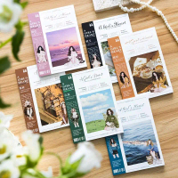 (1J8) 10 Lembar Stiker Seri Majalah Hati Seorang Gadis (Kiss Cut) Dekorasi Buku Pegangan Retro Seder
