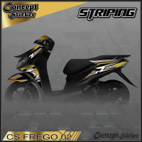 [COD]  Stiker FREEGO striping FREEGO motor SUZUKI motor sticker variasi Racing 02