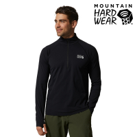 【美國 Mountain Hardwear】Mountain Stretch 1/2 Zip 彈性快乾立領半拉鍊長袖排汗衣 男款 黑色 #1942331