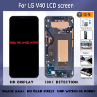 For LG V40 ThinQ V405 LM-V405 LM-V409N LCD screen assembly with front case touch glass,With repair parts For LG V40 LCD Display