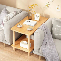 Coffee Tables Wood Modern Living Room Tea Table Simple Creative Double Side Tables Nordic Table Nightstand Furniture Decor