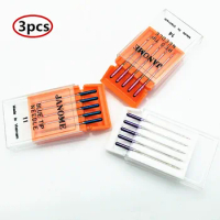 3PCS Sewing Machine Blue Tip Needle Size 11 Purple Tip Needles Size14 Red Tip Needles Size 14 for Janome MC200E MC5000 YJ284