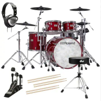 Original Authentic Roland VAD-706 V-Drums Acoustic Design Kit (Gloss Cherry ) Electronic Drums