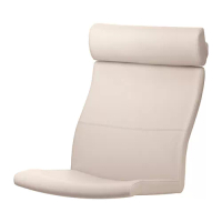 POÄNG 扶手椅椅墊, glose 米白色, 56x137 公分