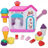 Ice Cream Toy Bath Bubble Maker Cute Bath Toys Pretend Cake Play Set Safe Bubble Maker Fun For Children Boys Girls