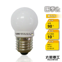 【太星電工】四季光超亮LED磨砂燈泡E27/0.6W/暖白光　ANB521L.
