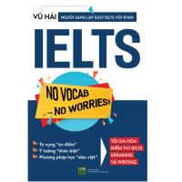 Sách - No Vocab - No Worries - Tối Đa Điểm Thi Ielts Speaking Và Writting -1980 Books