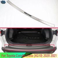 For Toyota Corolla Cross (XG10) 2020 2021 Stainless steel rear bumper protection window sill outside trunks decorative plate