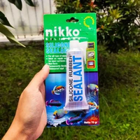 LEM KACA/ SEALANT SILIKON NIKKO BENING / SEALANT SILICONE KACA AQUARIUM 30 Gram 70 GR Kecil Besar 70