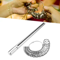 Ring Mandrel Sizer Tool, Ring Mandrel, Measurement Tool, Aluminum Alloy Jewelry Making, Ring Sizer Gauge Finger Size Guage