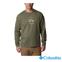 【Columbia 哥倫比亞 官方旗艦】男款-DuxberyUPF50防曬長袖上衣-軍綠(UXM17390AG/HF)