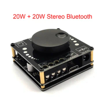 Bluetooth 5.0 20W*2 Digital Power Amplifier Board 2 Channel Class D Audio Stereo Equalizer Amplificador AMP AUX USB APP Control