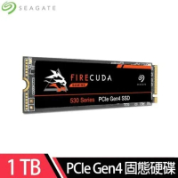希捷火梭魚 Seagate FireCuda 530 1TB M.2 SSD固態硬碟(ZP1000GM3A013)