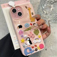 Sell a case New! Cute Animals Trendi 3D Wavy Couple Phone Case for iPhone 11 13 12 14 15 16 Pro 7 8 