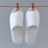 Wholesale Men Women Travel Spa Slippers Indoor Home Slippers for Women Men Big Size Guest Slippers Non-slip Cotton Hotel Shoes