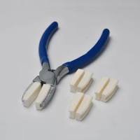 Nylon Jaw Pliers Carbon Steel Craft Plat Nose Pliers DIY Tools For Beading, Looping, Shaping Wire, Jewelry Making