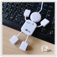 人形四孔USB分享器 USB延長線 USB擴充槽 分享器 分配器 人型usb分享器