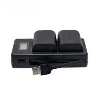 Bộ sạc pin USB kép LCD cho pin máy ảnh LP-E6/LP-E6L/LP-E6 (Canon 5D Mark II/III, 7D, 60D, EOS 6D, 70