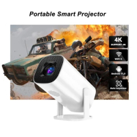 Portable Smart Projector WiFi Mini Projector HD Portable 4K Video Projector For Smart Phones Tablet Computer