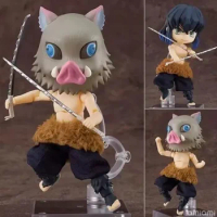 New 10CM Anime Demon Slayer Kimetsu No Yaiba Hashibira Inosuke Action Figures PVC Joint replaceable Figure Model Toy Gift