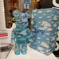 Bearbrick Blue and white clouds Rene Magritte Pyrenees tabletop ornaments collection 28high Bearbrick 400%