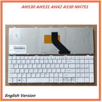Laptop English Keyboard For Fujitsu AH530 AH531 AH42 A530 NH751 notebook Replacement layout Keyboard