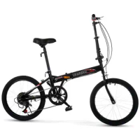 Bicicletas 16 Inch 20-Inch Folding Variable Speed Female Male Adult Student Ultra-Light Portable Foldable Leisure Bicycle