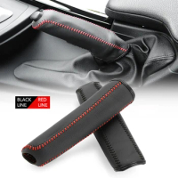 Leather Hand Brake Cover Protective Sleeve for Volkswagen VW Jetta MK5 6 Golf 4 5 6 7 CC Tiguan Passat B5 B6 b7 Polo SKODA A5
