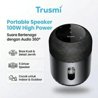 Trusmi BS02-01 Portable Speaker Surround Sound 360° Touch Screen Heavy Bass Bluetooth 5.3 100W